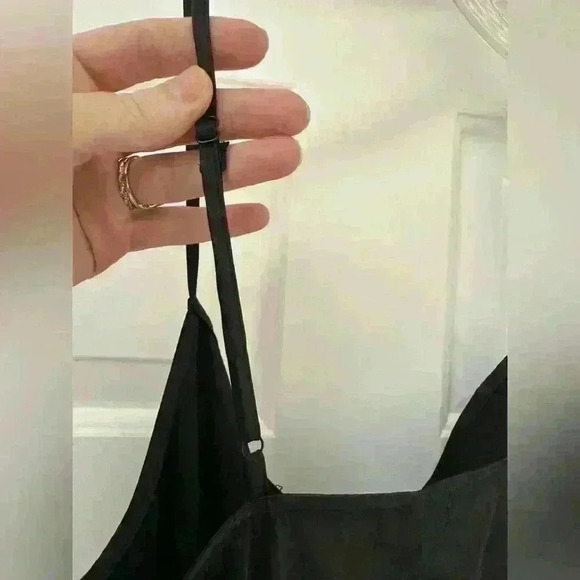 NEW AFRM | Katica‎ Satin Midi Slip Dress In Black Size Large - Picture 7 of 11